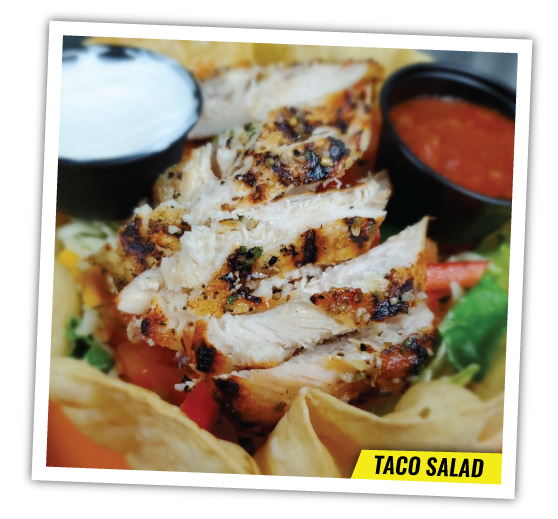 Tiger Jacks Menu - an image of taco salad