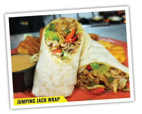 Tiger Jacks Menu - Photo of a wrap